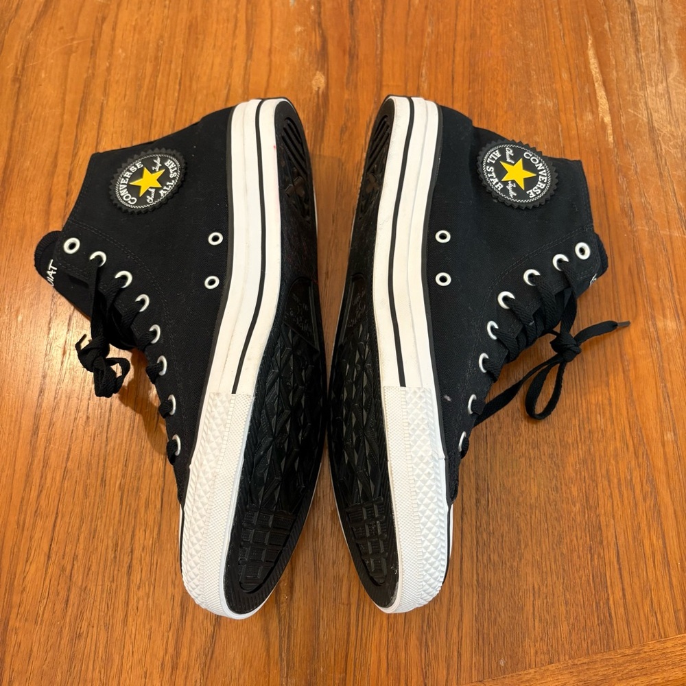 NWT! Men’s black Jean-Michel Basquiat x Chuck Taylor All Star High! Size 13 - Picture 3 of 8